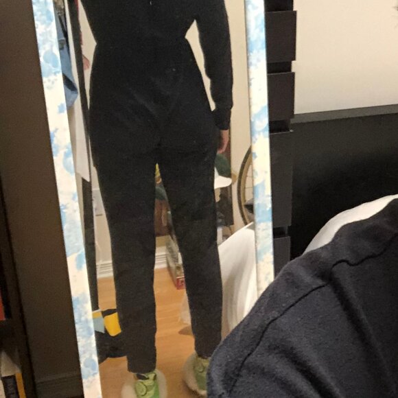 American Apparel Black Jumpsuit Plunging V-Neck Small - Picture 6 of 12